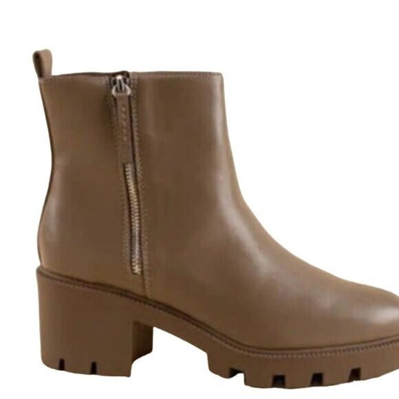 Dolce Vita Nicola Taupe Booties - Picture 3 of 4